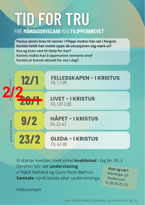 Plakat for Tid for tru 2026 i jpg-format.